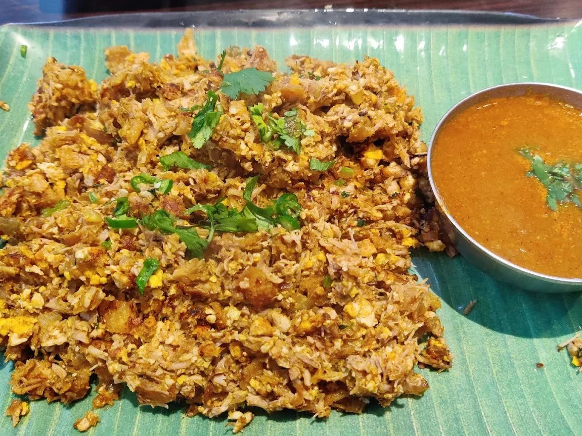 Veg Kothu Paratha - Chopped paratha with vegetables at Krishna's Dosa Grill Regina